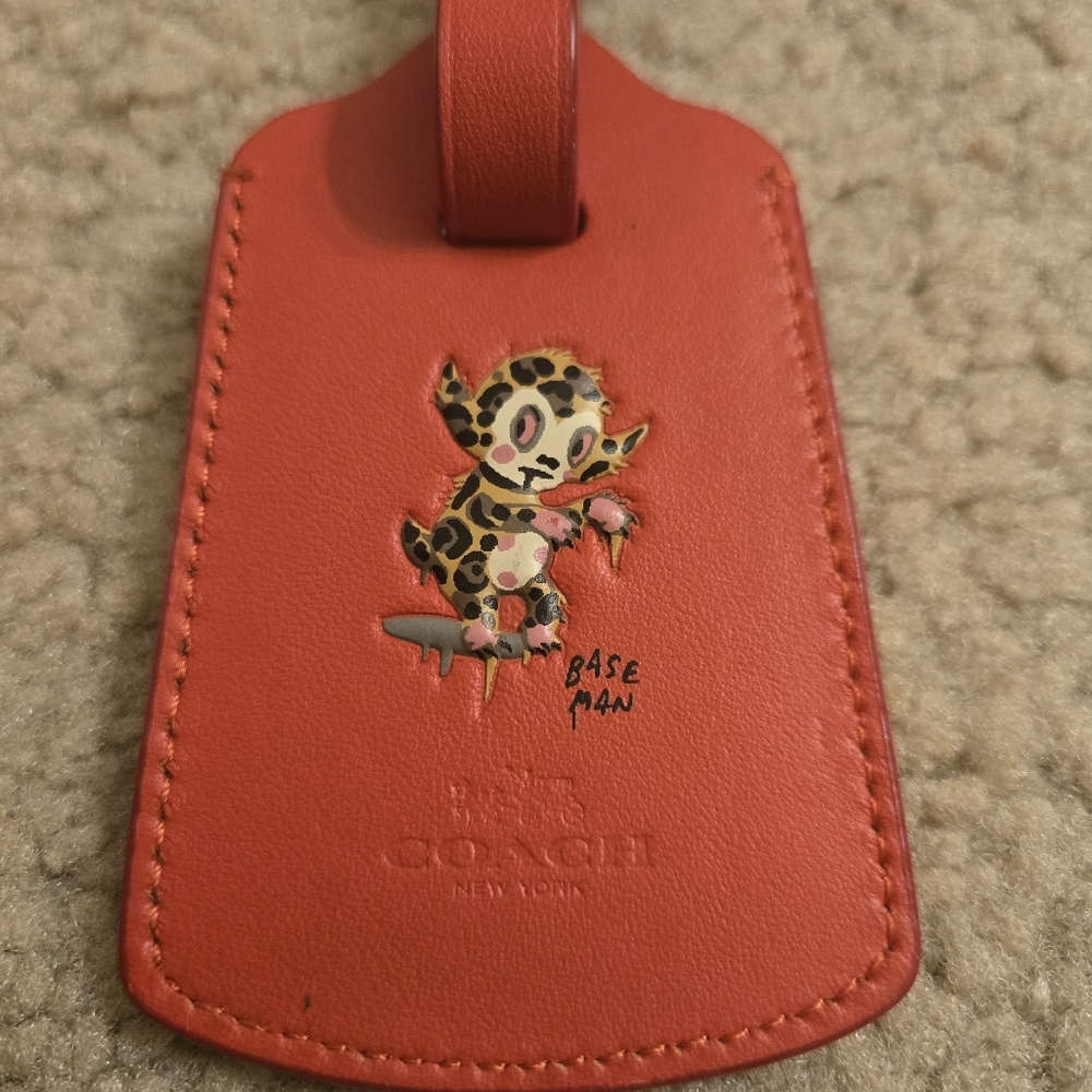 Coach Leather Luggage Tag